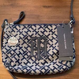 Tommy Hilfiger Black and Gray Women's crossbody Bag new with tags